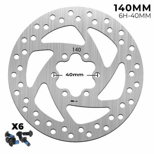 Disco de freno 140mm Smartgyro y similares - Redondo (6H -44MM)