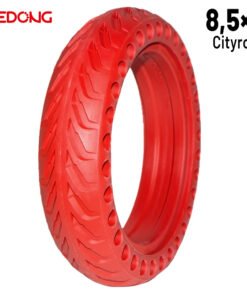 Rueda maciza 8,5x2 Agujereada ROJA Para Xiaomi