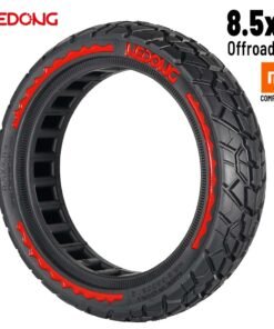 Rueda maciza roja ultraligera 8,5x2 (Versión offroad V2)