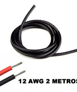 Cable eléctrico Silicona Flexible 12 AWG (Negro) 