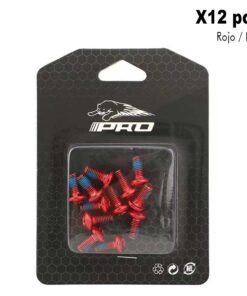 Tornillos de disco rojo (Pack 12 unidades)